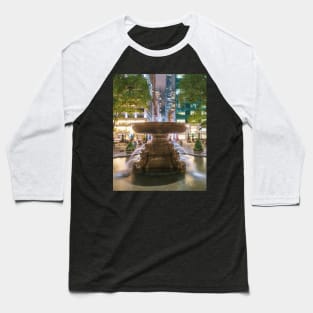 Bryant Park Fountain Baseball T-Shirt